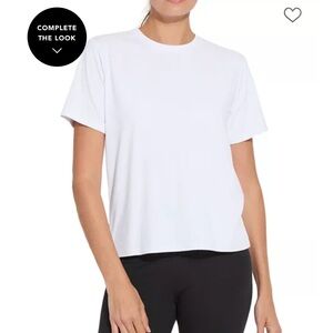 NWT Lyssé Perfect Box Cut Tee Classic White Women's Top